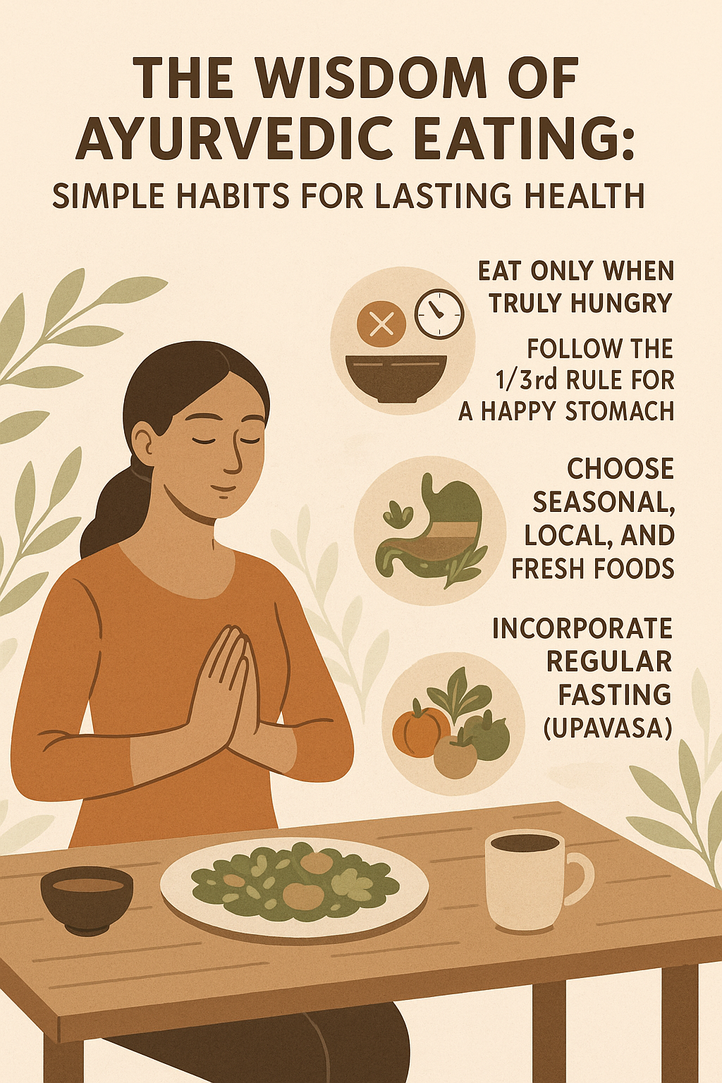 The Wisdom of Ayurvedic Eating: Simple Habits for Lasting Health
